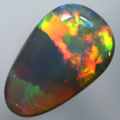 SOLID SEMI BLACK OPAL large bright rolling flashes SEE VIDEO